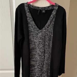 NWT New Directions black & gray sweater